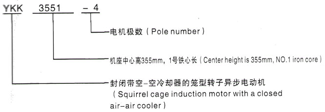 YKK系列(H355-1000)高压东乌珠穆沁三相异步电机西安泰富西玛电机型号说明